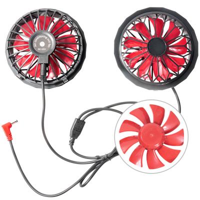 China 15V Outdoor 9 Quiet and Convenient to Carry Air Conditioning Clothing Fan Set for Summer Use Outdoor Air Conditioning Suit Fan for sale