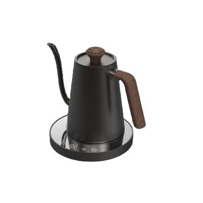 China Keep Warm Thermostat 600ml Stainless Steel Electric Variable Temperature Setting Gooseneck Coffee Kettle For Pour Over Coffee for sale