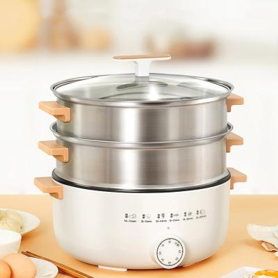 China Multifunctional Constant Temperature Control Manufacture New Design Automatic Hot Pot With Steam Function Intelligent Electric Hot Pot for sale