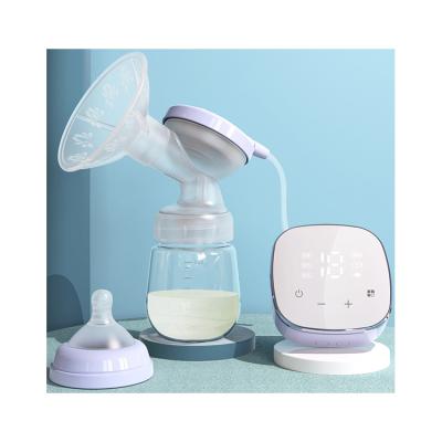 China Hospital Grade BPA Free Screen LCD Electric Breast Pump With Milk Bottle Electric Breast Pump With Wide Neck Bottle for sale