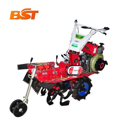 China Hotels TONLINE 3TG-6YP 10hp diesel portable power tiller rotary ditcher with ridger and film mulching for sale