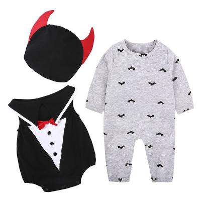 China Breathable Cartoon Kids Costume Clothes Babies Boy Girls Little Devil Dress Up Sets Roupas de Bebes Halloween Gifts for sale