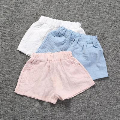 China 2018 Breathable Summer Children Clothing Boys Girls Shorts Toddler Cotton Solid Baby Kids Clothes Shorts 1-6Y Kid Bottom for sale