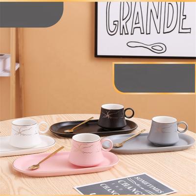 China Mini Pocket Ceramic Coffee Cup And Saucer Creative Ceramic Mug Cup Gift Viable Cute Coffee Mug for sale