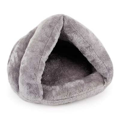 China Sustainable Extra Large Pet Bed Cat Beds Luxury Furniture Enclosed Cat Cave for sale