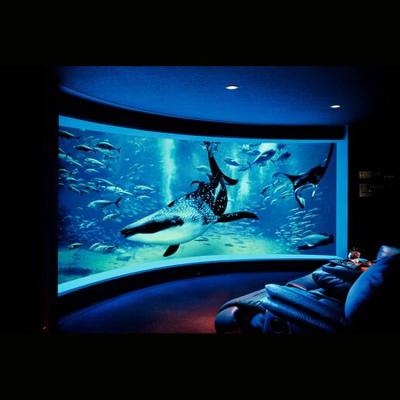 China Hot Selling 100 Inch Frame Factory Aluminum Alloy Fixed Frame Curved Projector Screen For Bar for sale