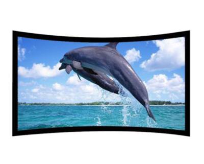 China 3D Frame Curved Fixed Frame Projection Screen For Home Cinema for sale