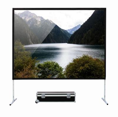 China Shenzhen Factory Quick Fold Telon Material Quick Fold Projection Screen for sale