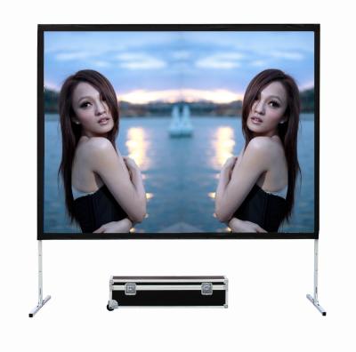 China New Shenzhen 2018 Roll Down Screen 150 Inch Portable Fast Folding Projector Screen for sale