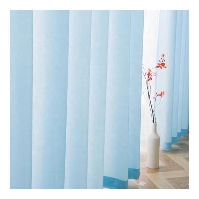 China Luxury Modern Environmental Friendly High Quality Soft Breathable Sheer White Sheer Curtain Voile Fabric For Living Room Bedroom for sale