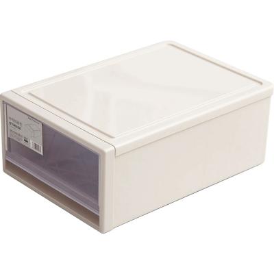 China Cabinet Minimalist Plastic Cosmetic Sundries Storage Box Cabinet Dustproof Storage Box for sale