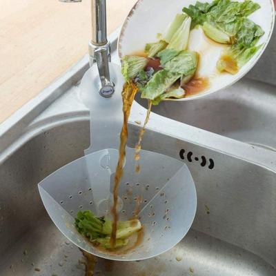 China Flexible Stocked Kitchen Sink Dish Rack, Food Garbage Removal Waste Basket Catcher, Self-Standing Sink Stopper for sale