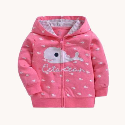 China Kids Clothing Little Girl Fancy Cotton Viable Hot Selling Hooded Jacket for sale