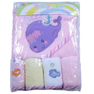 China Wholesale High Quality QUICK DRY Baby Blanket 5 Pieces Pack Solid Embroidered Blanket Hoodie for sale