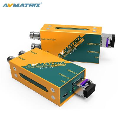 China AVMATRIX Mini 3G-SDI Fiber Optic Extender For 20KM Transmission FE1121 for sale