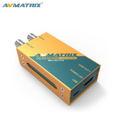 China AVMATRIX 3G-SDI HDMI Mini Broadcast Converter powered by USB mini SC1112 for sale