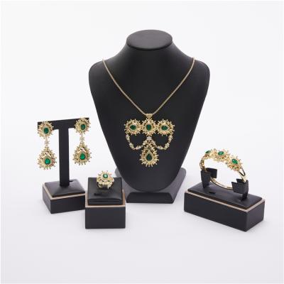 China 2021Mar New Retro Classic Environmentally Friendly Graceful Kaftan Wedding Gold Planted Jewelry Set For Women Fashion Jewelry Set for sale