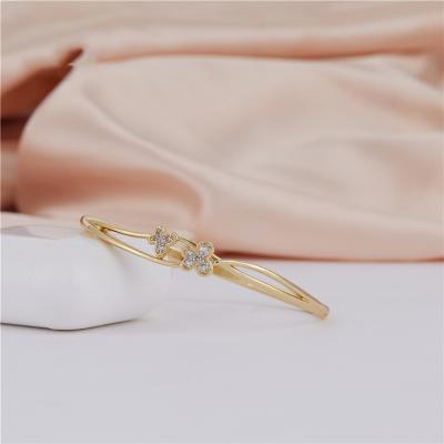 China 2021 new style flower environmentally friendly hot women hired and simple atmosphere simple personality fashion gold exquisite bracelet for sale