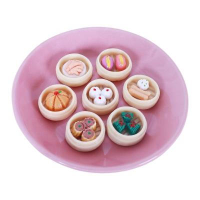 China Cute Small Food Europe Mini Simulation Steamer Resin Toys for sale