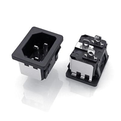 China Industrial High Quality Black DB-14-06 (T) Industrial 3 Pin AC Inlet 3 Pin 10amp Female Socket for sale