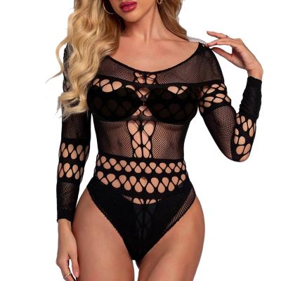 China Professional Hollow Out Mini Tight Sexy Fishnet Bodystocking Two Piece Lingerie Manufacturer Sexy Lingerie Mature Woman for sale