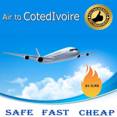 China Cheapest air freight from china to Cote Ivoire YUANXUN shipping rates for sale