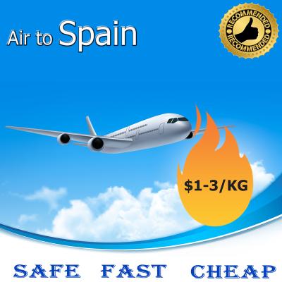 China Cheapest air freight from china to Spain YUANXUN shipping rates for sale