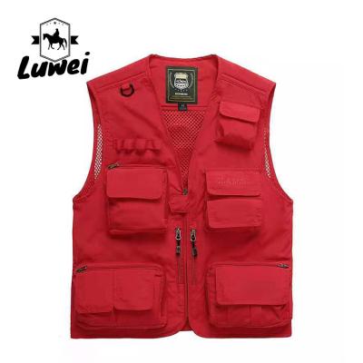 China Outdoor Mesh Slim Utility Oversize Utility Summer Multi Pockets Tactical QUICK DRY Fishing Male Dress Sleeveless Hunting Vests For Men for sale