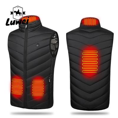 China Winter QUICK DRY Warm Thermal Usb Rechargeable Heated Jacket Full Zip Utility Heater Padded Quilted Men Invest Battery Pack for sale