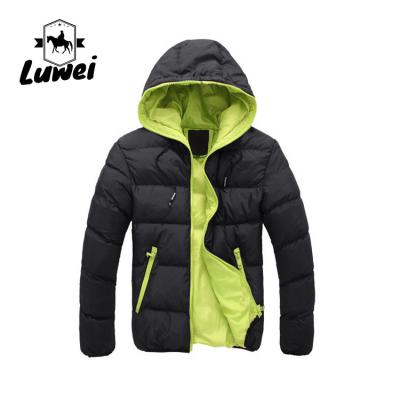 China Reversible Custom Logo Streetwear Windbreaker Blusao Plus Size Abrigo Duty Cotton Padded Hooded Stripper Bubble Jacket Men for sale