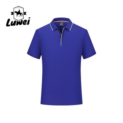 China Anti-Wrinkle Stripe Camisa Polo Printed Knitting Embroidery Cotton Button Down Turn Down Collar Spandex Mens Short Sleeve Polo T-Shirt for sale