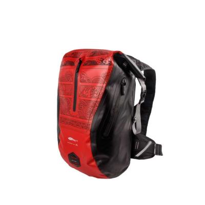 China AFISHTOUR New Red Design 25L Waterproof PVC Motorcycle Hiking Hiking Camping Backpack for sale