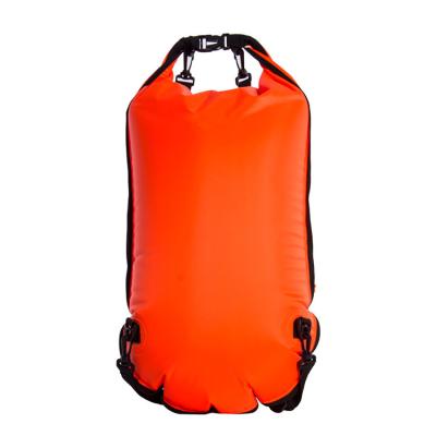 China 190T Custom Nylon PVC 0.35mm+pvc Tow Buoy Dry Bag 190T PVC 0.35mm+PVC AFISHTOUR Safety Swim Float For Open Water Swimming FT2092 Orange for sale