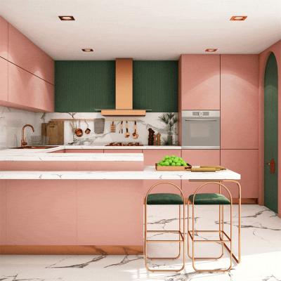 China Modern Ready Made High Gloss Laminate Flat Pack Sideboards Designs Modern Classic Pink Porcelain Lacquer Sideboard for sale