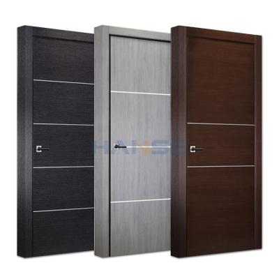 China China Foshan factory modern room interior waterproof wpc panel wooden door for bathroom toilet for sale