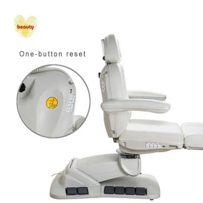 China Handsome & Professional Dermatology Chair Pedicure Motor Electric Salon Furniture 4 Beauty Bed for sale