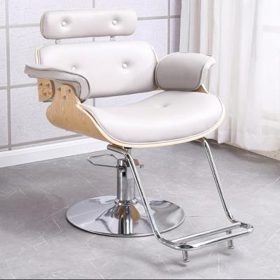 China 2021 Modern New Arrival Hair Salon Styling Chair Salon Furniture Make Up White Styling Chair for sale