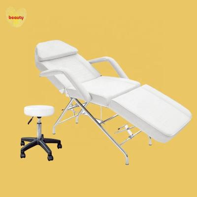 China New design modern simple functional foldable beauty chair spa massage bed SET facial massage table set for sale