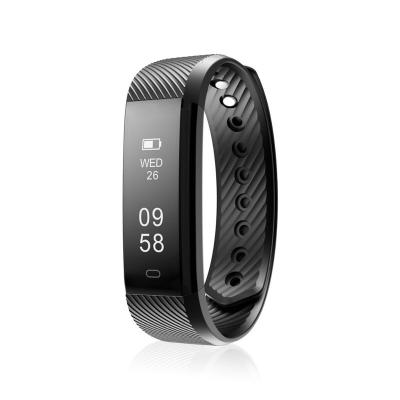 China ID115HR Activity Heart Rate Smart Band Fitness Tracker Step Counter Activity Monitor Band Alarm Clock Vibration Tracking Bracelet for sale