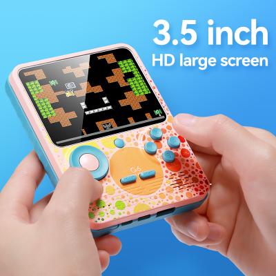 China ABS Plastic 3.5Inch G6 Game Handheld Player 666 in 1 Handheld Video Game Console TV Connection Power Bank G5 G7 G6 Game Console Kids Gift for sale