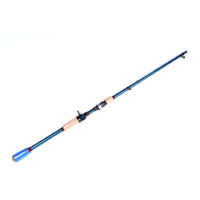 China 2021 High Carbon Fishing Rod 1.98m/2.1m FUJI Parts Spinning Mount 2 Sections Sea Bass Distance Lure Surf Casting Rod for sale