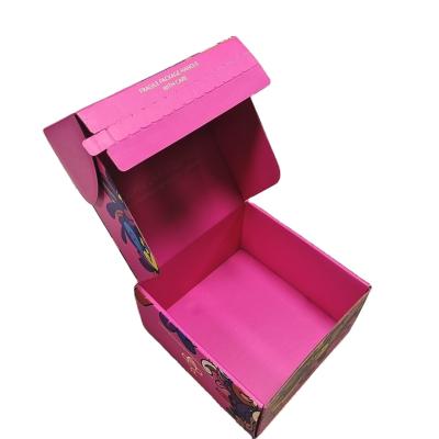 China Recyclable Wholesale Corrugated Gift Box Packaging Ad Foldable Custom for sale