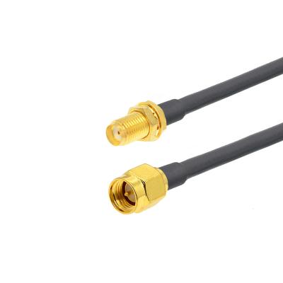 China Hot Selling SMA Male to RP-SMA Male RF Connector Jumper RG58 Pigtail Coaxial Cable TFL58C-0006 for sale