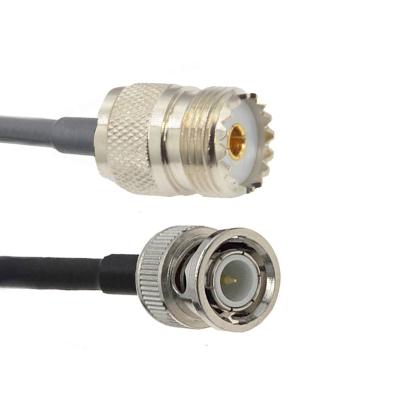 China Good Quality UHF SO239 Female to Male BNC RG58 Adapter Antenna Extension Cable TFL58C-0007 for sale