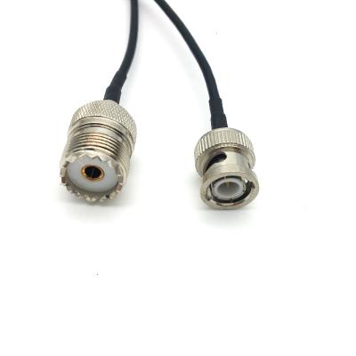 China Best Price Male Plug BNC To Female UHF SO239 SO-239 Jack Pigtail RG174 Cable TFL174C-0021 for sale