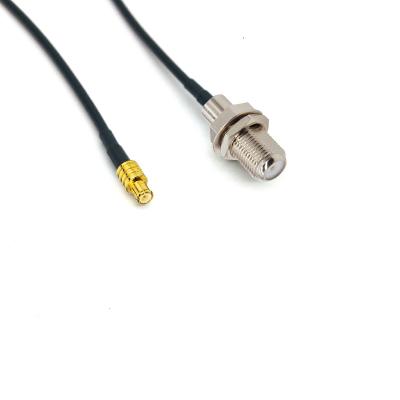 China F Jack Bulkhead To MCX Male Plug RG174 Female RF Cable Jumper Pigtail TFL174C-0026 for sale