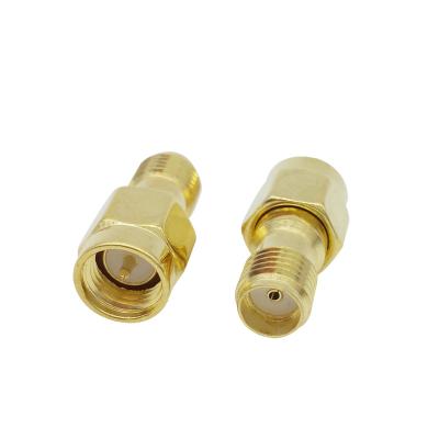 China Straight In Stock Quick Push-on Straight RF SMA Splitter Adapter Antenna Coaxial Connector for sale