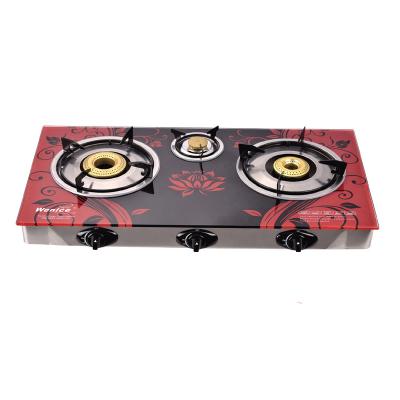 China Hotel 3 Burner Household Energy Saving Gas Stove Easy To Clean for sale