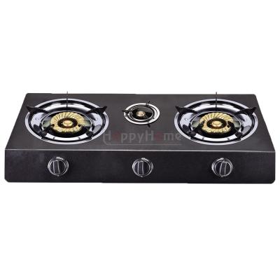 China Hotel Table Gas Stove Stainless Steel Cooker 2 Burner Home Gas Stove for sale