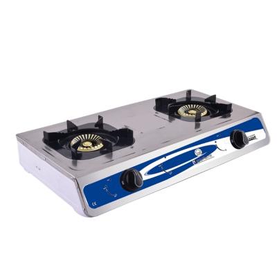 China Hotel China Manufacture Outdoor Commercial Double Burners Gas Stove for sale